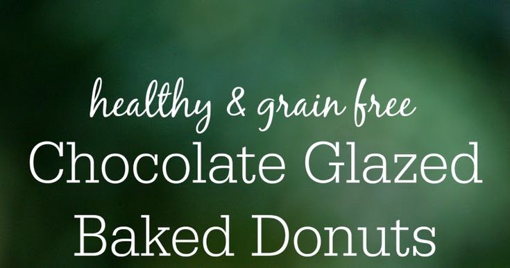 Baked Grain-Free Nut-Free Chocolate Glazed Donut Recipe